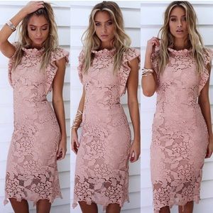 White Closet Lace Dress